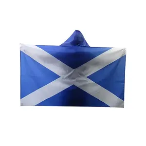 Sunshine personnalisé drapeaux de l'Ecosse 3x5 ft logo impression corps drapeau échange main agitant voiture Ecosse sport drapeau cape