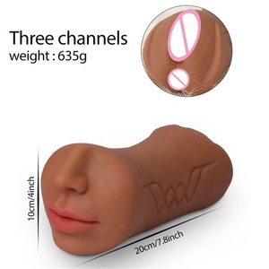 Jouets sexuels de poche pour hommes, masturbation réaliste, bouche, vagin, anus, 3 en 1, masturbateur masculin - Product Image 4