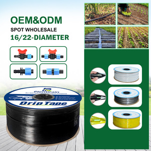 Système de <span class=keywords><strong>tuyau</strong></span> d'irrigation goutte à goutte en plastique, diamètre 16 mm, débit 2 L/h, espacement 25 mm, matériau 100 % PE pour jardin - Product Image 1