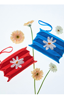 Sac fourre-tout mini plissé en maille tricotée motif marguerite pour femme, sac à bandoulière à poignée unique, sac à main décontracté léger pour l'été
