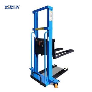 WGZN 1 ton 3m Dubbele Deur Handpallettruck Hydraulische Heftruck Laad- en loswagen Stapelwagen - Product Image 2