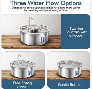 Bebedero Automático de Acero Inoxidable de Alta Calidad <span class=keywords><strong>para</strong></span> Gatos y Hámsteres, 3.2L de Gran Capacidad, Súper Silencioso y Ecológico - Product Image 6