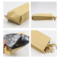 Sacs à gousset latéraux d'emballage de grains de café en feuille d'aluminium de 100g à 500g conçus sur mesure avec vanne de dégazage pour un usage industriel alimentaire
