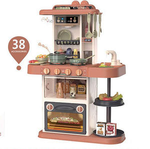 Juego de Cocina de Juguete de 72 CM con 38 Accesorios, Luces, Música, Función de Agua, Rosa y Verde, Juego de Imitación, Regalo para Niños - Product Image 2