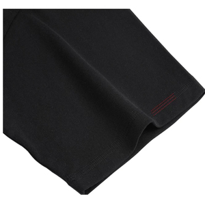 Camiseta Negra Minimalista con Estampado 'Example' para Hombre, Camiseta Casual de Algodón Suave con Cuello Redondo, Corte Holgado, Estilo Urbano para Uso Diario - Product Image 4