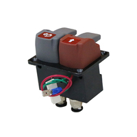 Vanne à commande par joystick, 3 orifices, vanne proportionnelle hydraulique à double action avec contrôle de courant, commande hydraulique par air