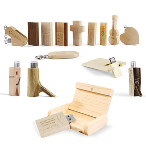 Benutzer definiertes Logo Ordinateur Cle Usb En Bois Avec Coffret Mobile Disk USB-Flash-Laufwerk aus Holz - Product Image 2