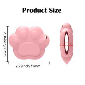 Support en silicone mat pour gloss et baume à lèvres motif patte – Écologique, étanche, tube souple de <span class=keywords><strong>voyage</strong></span> - Product Image 3
