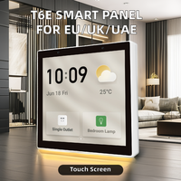 Panel Kontrol Cerdas T6E 4-inci untuk Standar Eropa Cocok untuk Kotak Dinding EU/UK/UAE
