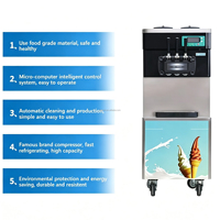 Volledig Automatische 22-30L/H Commerciële Soft Serve IJsmachine 3-in-1 Fruit Melk IJs Vullingmachine voor Gebruik in Foodtrucks