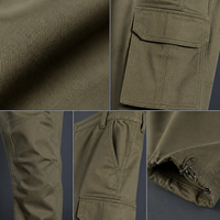 Pantalon de performance léger, extensible, coupe droite ajustée, anti-plis, séchage rapide, écologique, pour homme, noir, devant plat, avec passants de ceinture
