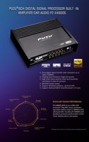 Mini Procesador de Sonido DSP para Auto PZ-X4800S de 8 Canales y 32 bits con Potencia de Salida de 8X150W, Amplificador para Auto