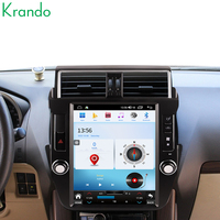 Krando 12.1 pouces autoradio pour Toyota Prado 2014 2015 2016 2017 voiture vidéo GPS sans fil CarPlay Android Auto Tesla écran