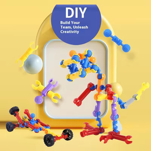 مجموعة مكعبات بناء بهيكل عظمي قابلة للتحويل، مكعبات بناء للتجميع الذاتي لتنمية الذكاء - Product Image 3