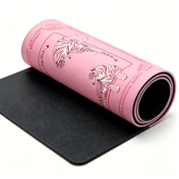 Tapis de Mahjong Rose Tigre Style Preppy Pliable Antidérapant Réduction du Bruit Jeux de Société pour Hommes Poker Dominos Divertissement Caoutchouc Naturel