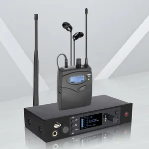 ERZHEN drahtloses Überwachungssystem für Ohr Doppelkanal-Übertragung Bühnen-Echo Mikrofon Bühnenüberwachungssystem