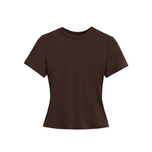 T-<span class=keywords><strong>shirt</strong></span> fin pour filles, rose, <span class=keywords><strong>col</strong></span> <span class=keywords><strong>rond</strong></span>, manches courtes, t-<span class=keywords><strong>shirt</strong></span> basique pour femmes en coton, coupe slim, <span class=keywords><strong>tee</strong></span>-<span class=keywords><strong>shirt</strong></span> pour bébé, idéal pour l'été - Product Image 5