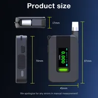 Alcootest professionnel haute précision à pile à combustible, précision de 0,01 %, testeur d'alcool électrochimique, détection de cétones, réponse en 1 seconde