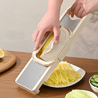 Multifunctionele groentesnijmachine met veiligheidsbescherming en verstelbare dikte voor het julienne snijden