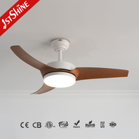 Ventilateur de plafond intelligent 1stshine 42 pouces avec commande Wi-Fi, compatible vocale, télécommande personnalisable, OEM/ODM, avec lumière LED
