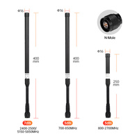 Antena Omnidireccional de Fibra de Vidrio con Cuello de Cisne 4G/2.4G/5.8G, Conector N-Macho, Flexible, Alta Ganancia 7-6dBi para Red WLAN WiFi 4G