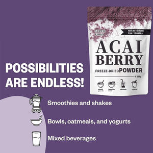 Органический бразильский ягодный порошок Асаи бельгийский сублимированный травяной экстракт с антоцианом - Product Image 4