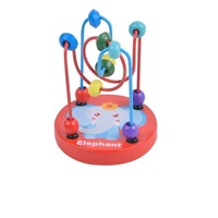 Juguetes de Madera con Cuentas de Dibujos Animados para Niños, Bebés, Cognición del Color, Inteligencia y Educación Temprana