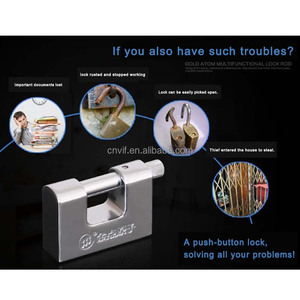 VITA 80mm Heavy Duty Keyed Multi-Specification Container Lock Cubierta de hierro Cilindro de latón a prueba de herrumbre Contenedor de candado rectangular - Product Image 5