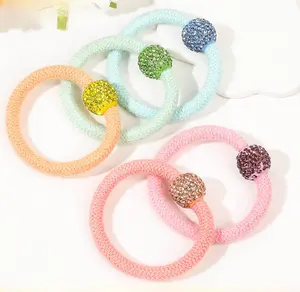 Elegant And simple Beauty Party Elastic Girls Hair Ties Band Hair Rubber Bands