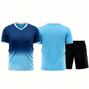 Vente directe d'usine, maillot de football extensible personnalisé avec logo, ensemble de sublimation, uniformes de football confortables pour hommes - Product Image 2