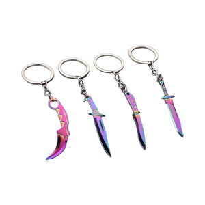 مجموعة فالورانت كيشاين سبيكة كيرينغ مع فانتوم M4 و <span class=keywords><strong>Karambit</strong></span> سكين الموضة خمر نمط الكرتون - Product Image 4