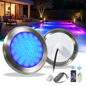 Nouvelle lampe de <span class=keywords><strong>piscine</strong></span> ultra-fine et plate, contrôle WiFi par application, IP68, projecteur LED RGB subaquatique fin en PC - Product Image 2