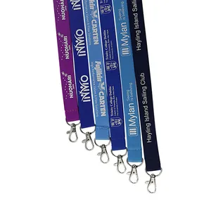 Online Customization Promotional Holographic Lanyard With Id Pouch Silkscreen Imprinted Keycord Lanyard For Company