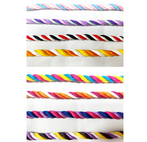 Cuerda trenzada colorida Cuerda de algodón de 8mm Cordón de macramé Cordones de ganchillo decorativos Ofertas en venta al por mayor - Product Image 3