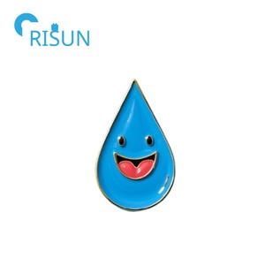Sản xuất waterdrop hình <span class=keywords><strong>pin</strong></span> trâm tùy chỉnh mềm cứng men nước thả logo mưa thả ve áo <span class=keywords><strong>pin</strong></span> huy hiệu - Product Image 5