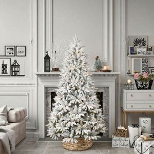High Quality Design 2026 PE Christmas Automatic Indoor Standing Base Decoration <b>Tree</b> Glue Foam Snow Powder - Product Image 1