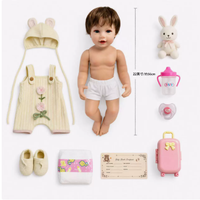 22 Zoll (55 cm) Reborn-Babypuppe, weicher Stoffkörper, Vinyl, realistische Simulations-Babypuppe, Kinderspielzeug & Sammlerstück