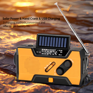 <span class=keywords><strong>Radio</strong></span> Portatile 5000mAh con Ricarica Solare USB, AM/FM/WB, Allarme SOS, IPX3, con Torcia e Lampada da Lettura - Product Image 6