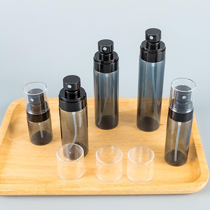 50ml 80ml <span class=keywords><strong>100ml</strong></span> trong suốt màu đen trắng phun Chai nhựa PET nước lỏng sương phun cho mỹ phẩm - Product Image 4