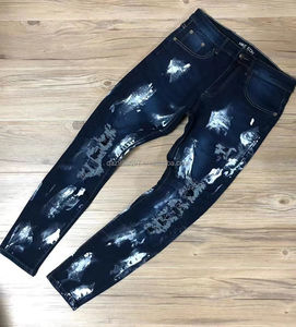 Nuovi Arrivi 2025 Jeans Strappati di Tendenza Primavera Estate Abbigliamento di Design Streetwear di Alta Qualità Jeans da Uomo in Denim - Product Image 5
