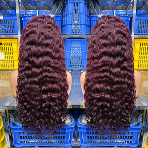 Raw Vietnamese Hair Single Drawn Lace Front Glueless Wigs Burmese Curly Original Luxury Human Hair Wigs For Black Women - Product Image 1