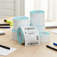 Étiquettes adhésives en papier thermique personnalisées - Imperméables et résistantes aux rayures |   Forme rectangulaire |   Impression CMJN Pantone |   Utilisation industrielle |   Cs