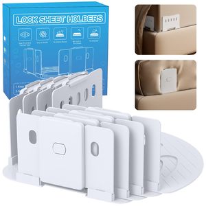 Heavy Duty <b>Bed</b> <b>Sheet</b> Holders for Corners Lock <b>Sheets</b> Tight No-Slip Fitted <b>Sheet</b> Holder for King, Queen, Twin Mattress - Product Image 1