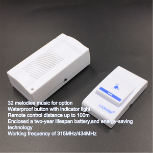 Timbre Inalámbrico LUCKARM con Batería, 32 Melodías, Fácil Instalación para Hogar y <span class=keywords><strong>Hotel</strong></span> - Product Image 2