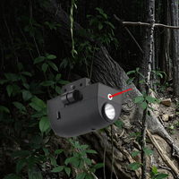 Linterna láser roja táctica LED de 1000 lúmenes con IP65 impermeable 400-500M distancia de haz USB tipo C recargable