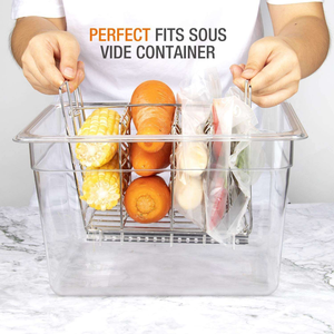 Kit de accesorios Sous Vide de 12 cuartos de galón sin BPA, funda completa para tapa de contenedor, incluye libro de cocina, para servicios de restaurante y hotel - Product Image 5
