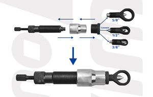 9PCS 3/8" 5/8" 1/2" 3/4" 1" Hydraulic Mechanical Nut Splitter Breaker with <strong>Wrench</strong> Hand Tool <strong>Set</strong> - Product Image 5
