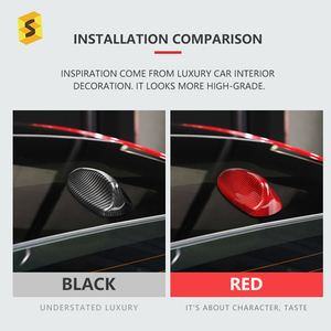 Accesorios de exterior de coche Real de fibra de carbono Shasha, accesorios de decoración de antena de Radio para <span class=keywords><strong>Alfa</strong></span> <span class=keywords><strong>Romeo</strong></span> Giulia Stelvio <span class=keywords><strong>2023</strong></span> - Product Image 4