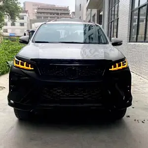 丰田fortuner 2016-2019升级2021前总成外观后保险杠外观的高品质聚丙烯材料汽车保险杠