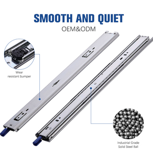 Rieles deslizantes de cajón con bloqueo oculto bajo montaje de cierre suave Push-Open - Product Image 4